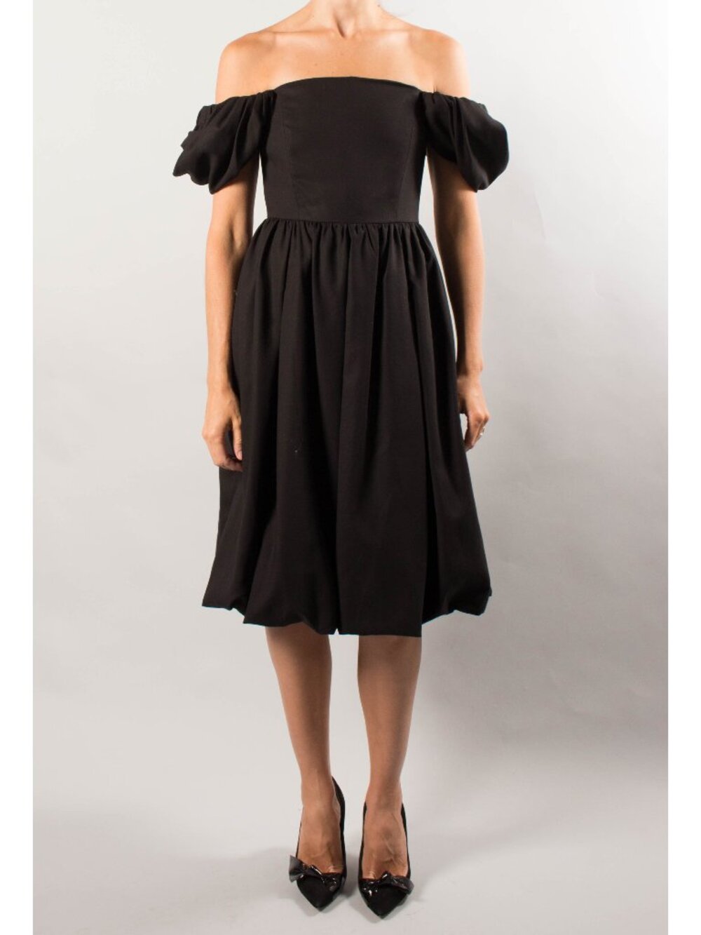CO Off-the-Shoulder Dress in Black, size Large (fits like size Medium)